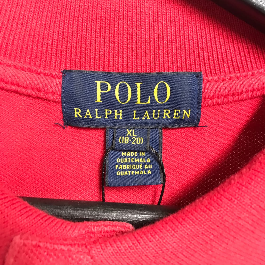 폴로 랄프로렌 PK 긴팔 카라티 레드 XL18-20 상품이미지5