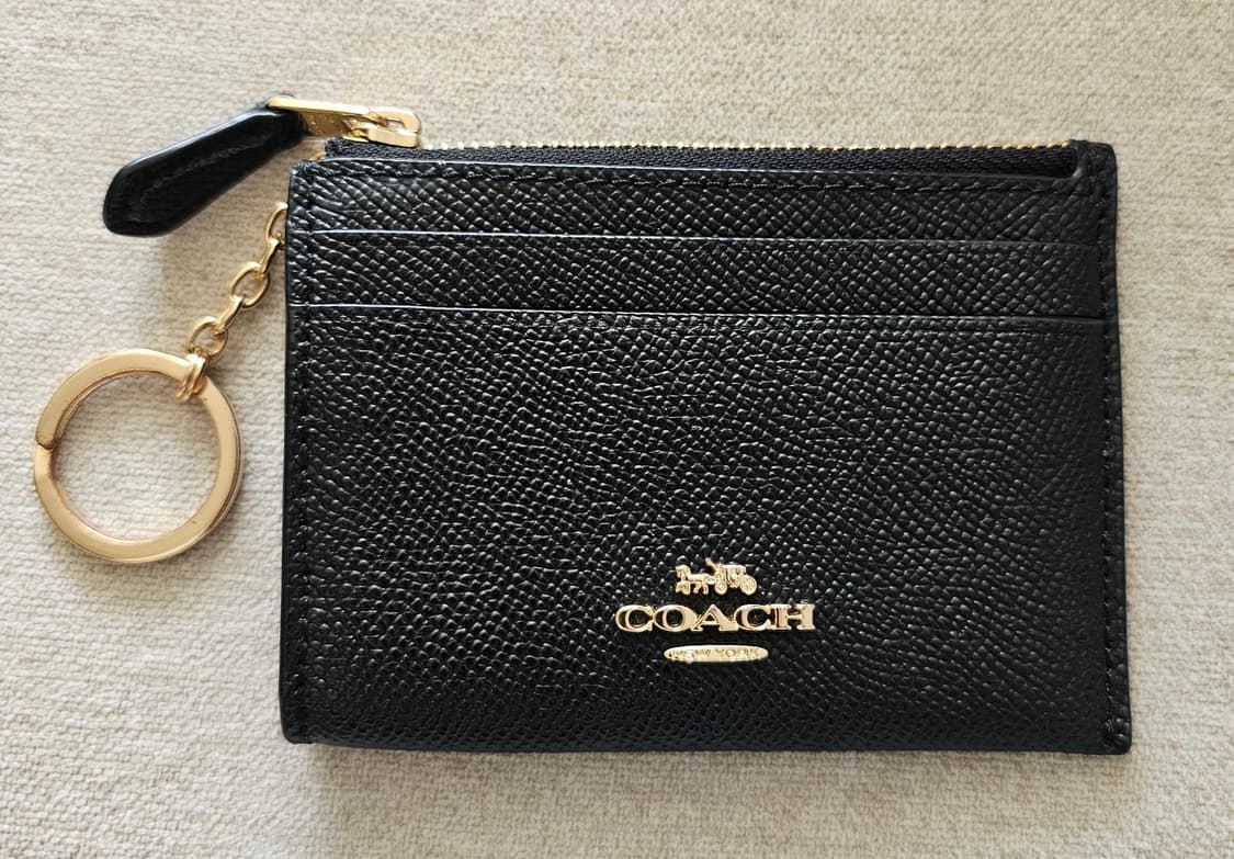 코치 블랙 키링 카드지갑 상품이미지1