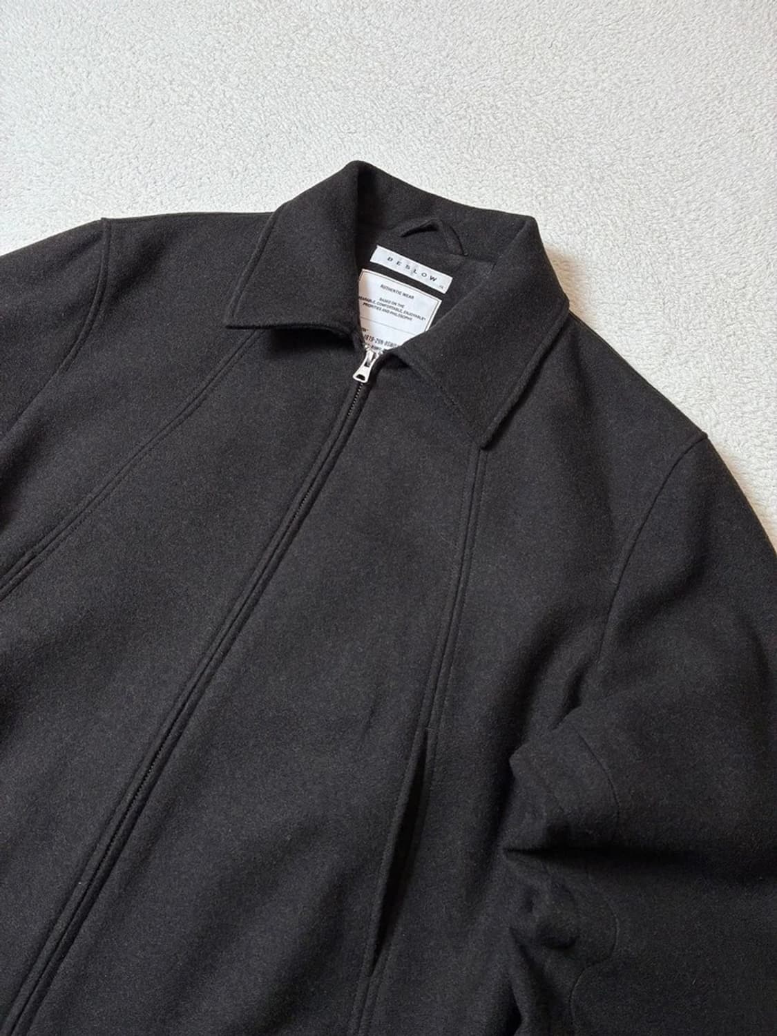 비슬로우 BESLOW 투웨이 울 블렌드 블루종 자켓 PN7744 상품이미지2