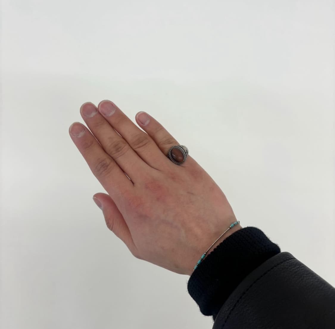 Saad (사드) 오벌 스톤 실버 링 상품이미지1