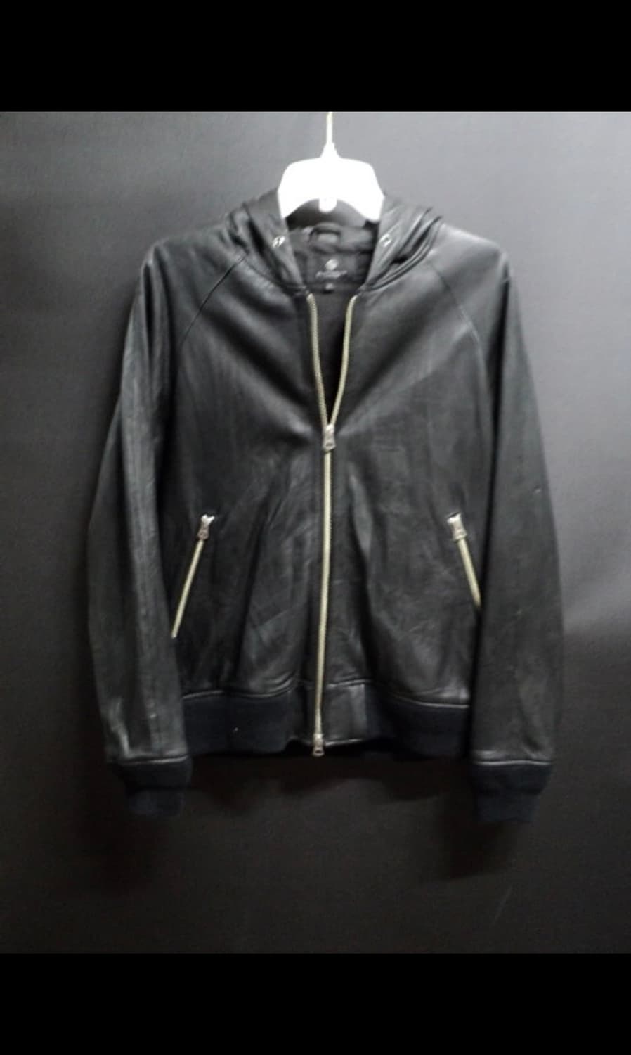 레더 후드 자켓 상품이미지1