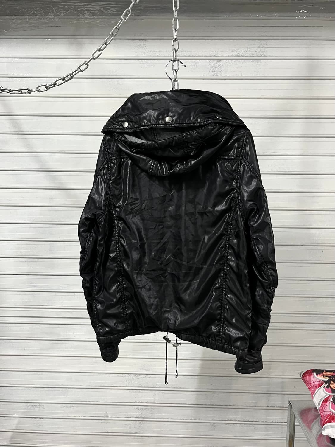 vtg nylon 2way zip hood jacket 상품이미지7