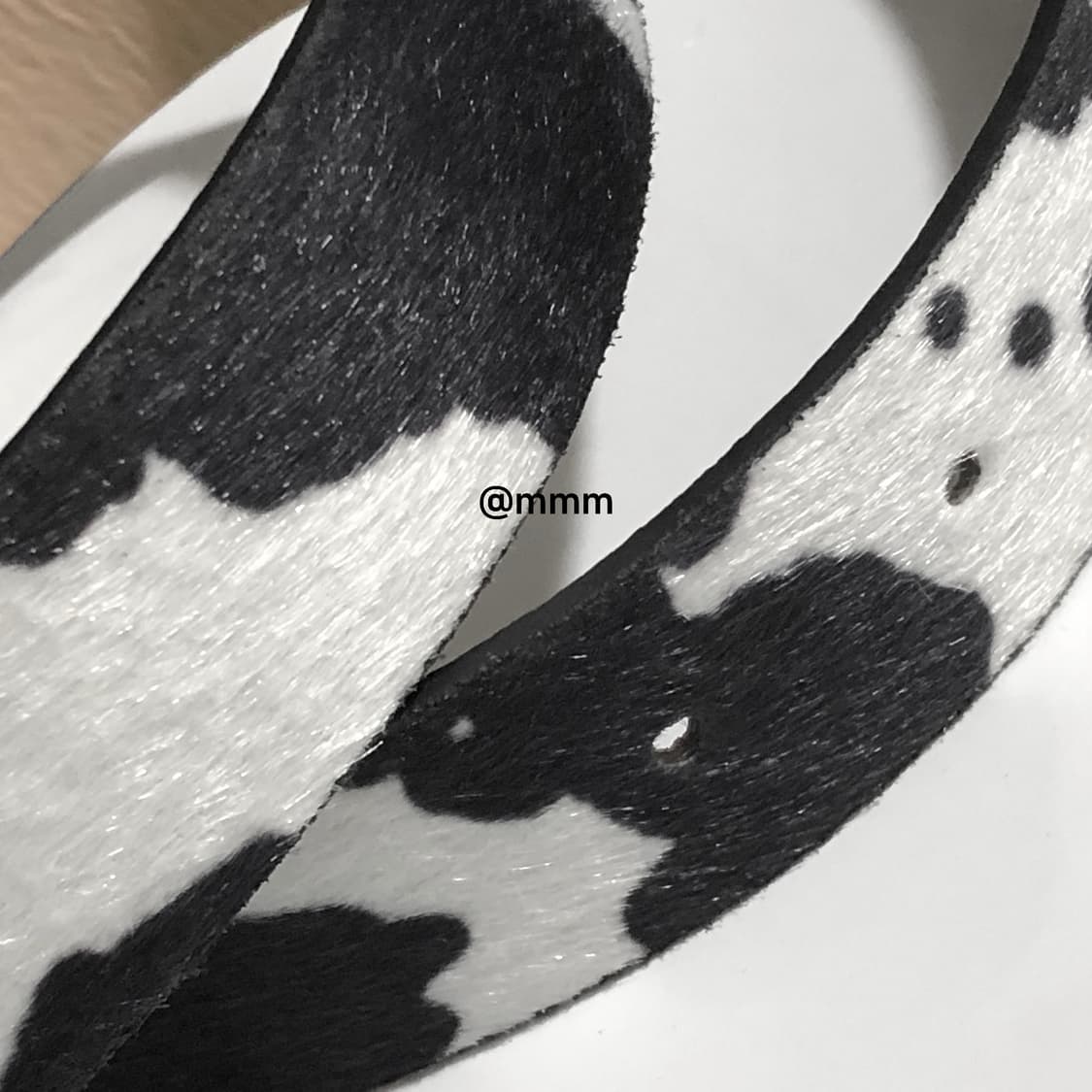 카우헤어 레오파드 송치털 벨트🐄 상품이미지5