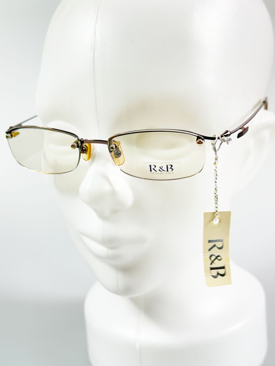R&B EYEWEAR 무테 스퀘어 메탈 프레임 빈티지 안경 상품이미지8