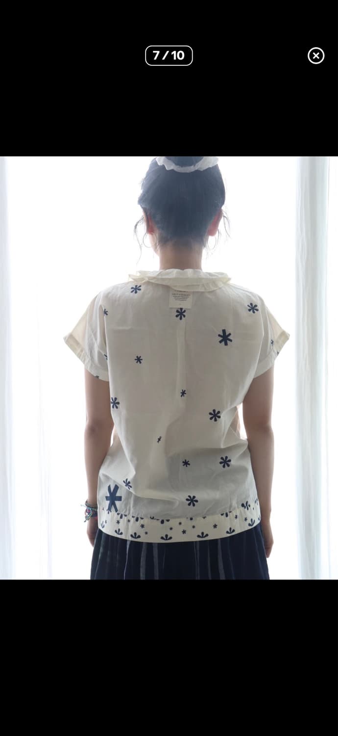 Beams boy Tori-To Frill Collar Blouse 상품이미지7