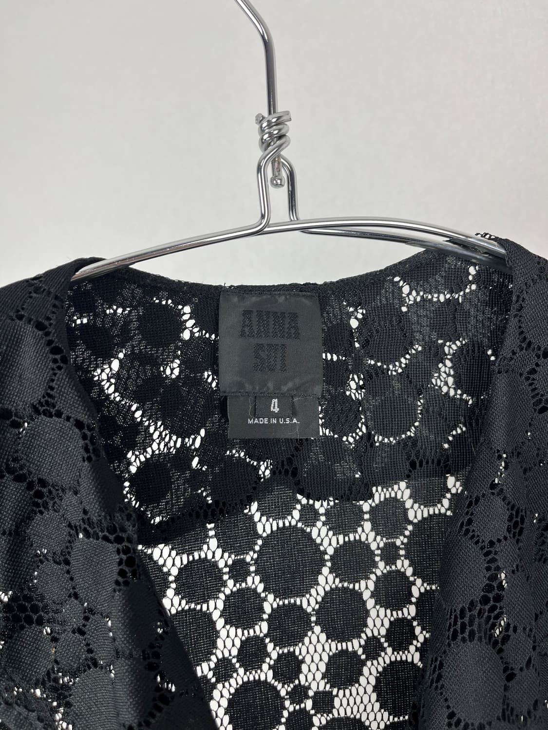 Anna Sui 도트 시스루 롱 가디건  상품이미지3