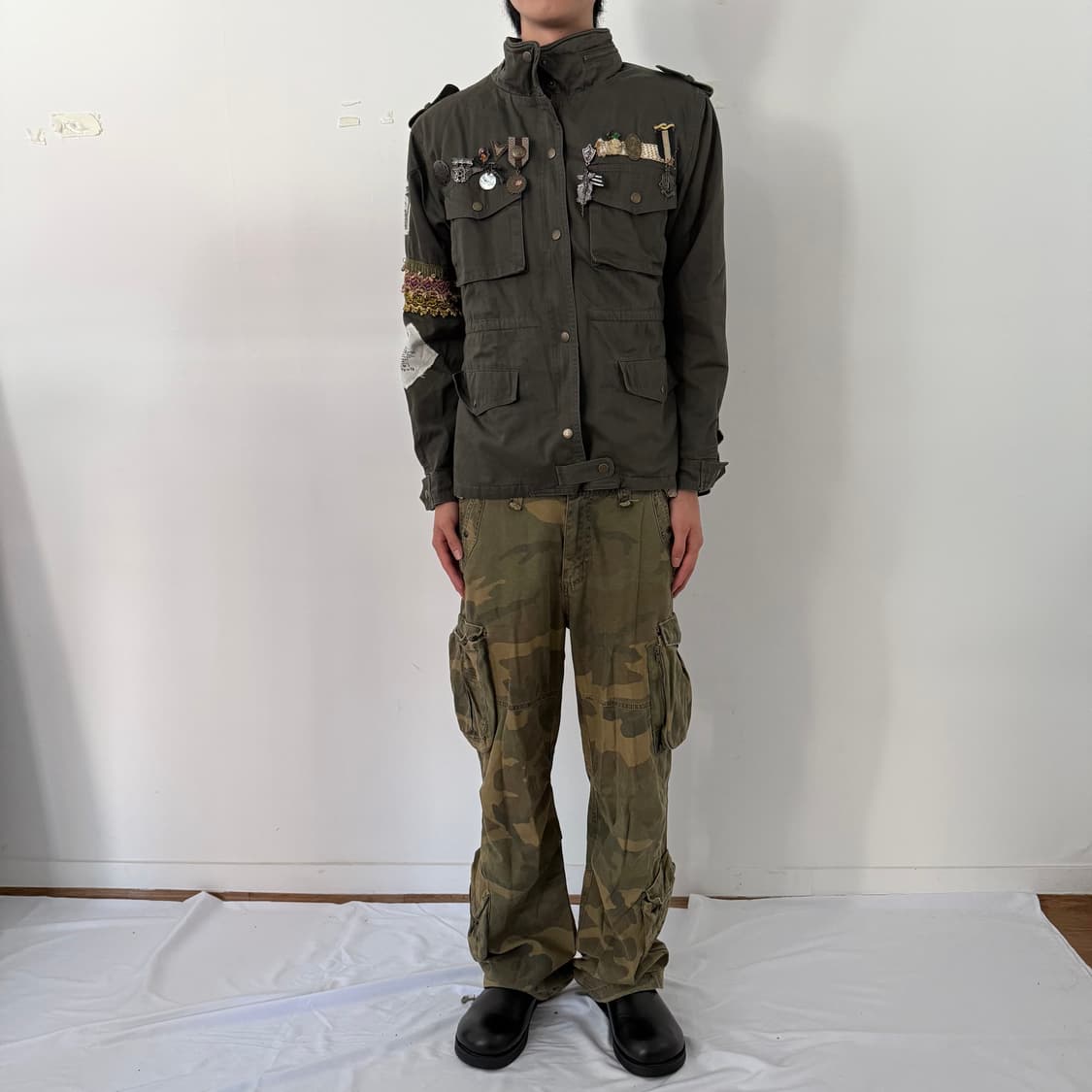 빈티지 뱃지  야상 자켓 상품이미지4