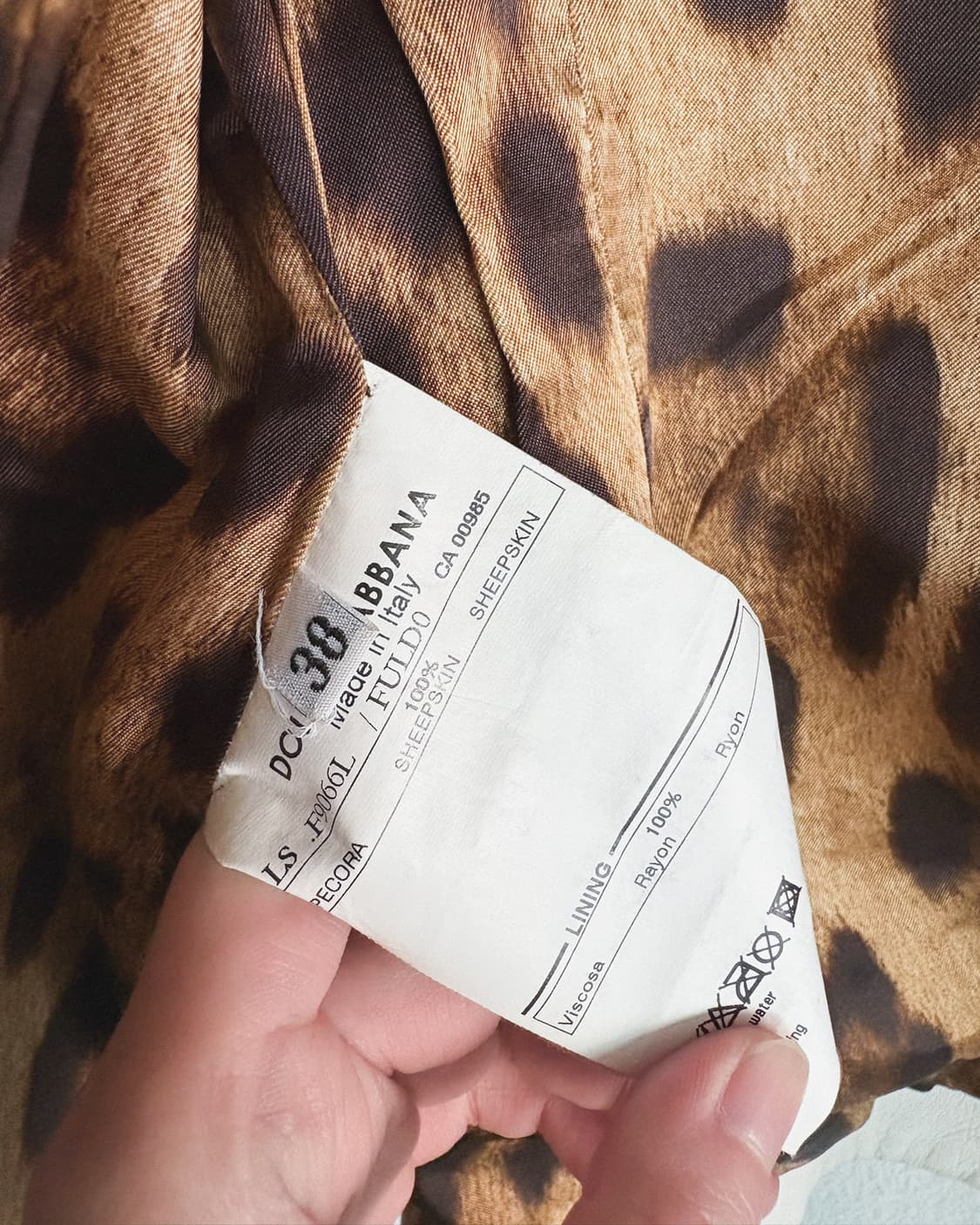 돌체앤가바나 화이트 레더 바이크자켓 상품이미지10