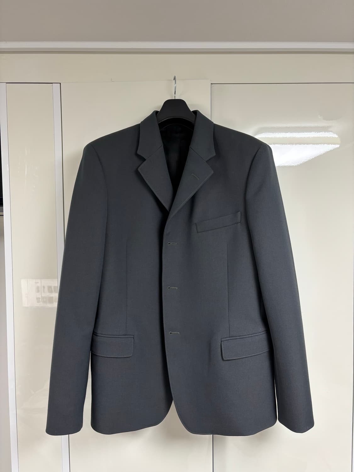 [48, 그레이] 르메르 울 블랜드 싱글 브레스티드 자켓 상품이미지2