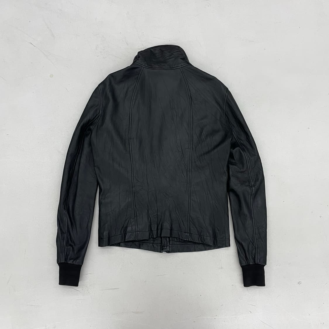 릭오웬스맛 하이넥 레더 가죽자켓 상품이미지4