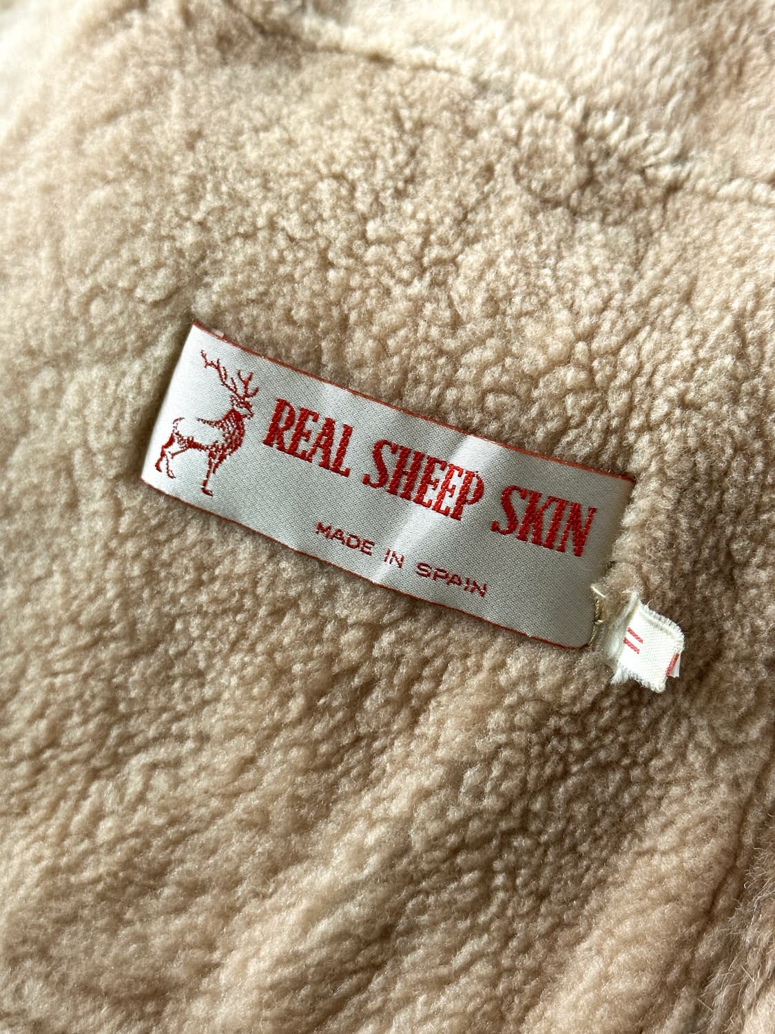 80~90s 빈티지 쉽스킨 시어링 무스탕 코트 상품이미지10