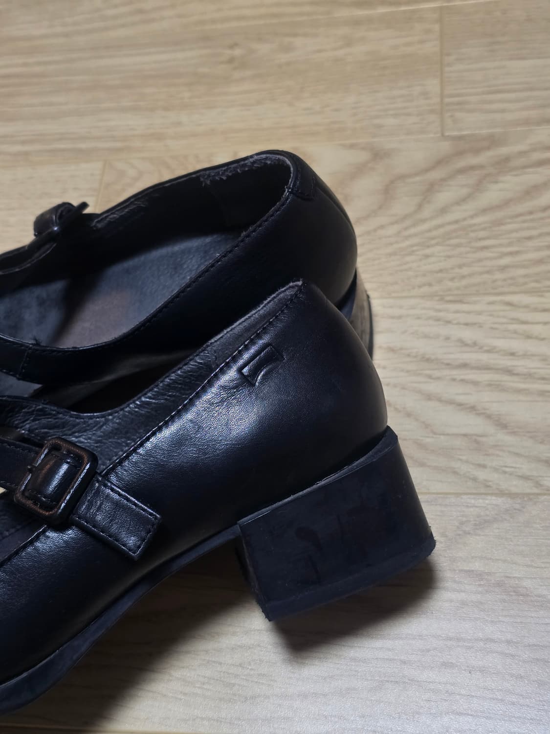 캠퍼 비브람 블록 힐 메리제인 슈즈 38 상품이미지3