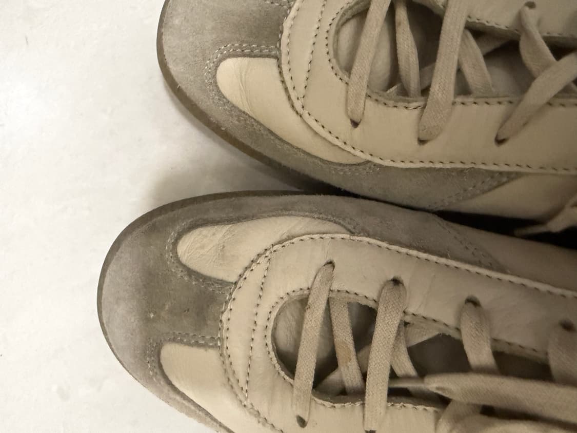 리프로덕션 오브 파운드 저먼 밀리터리 트레이너 panna 색상 44사이즈 상품이미지5