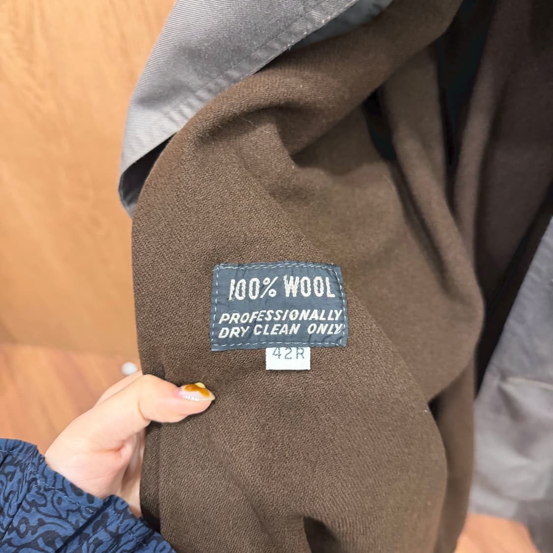 크리스찬 디올 더블 브레스티드 울 트렌치 코트 허리 벨트 디테일 그레이 상품이미지7