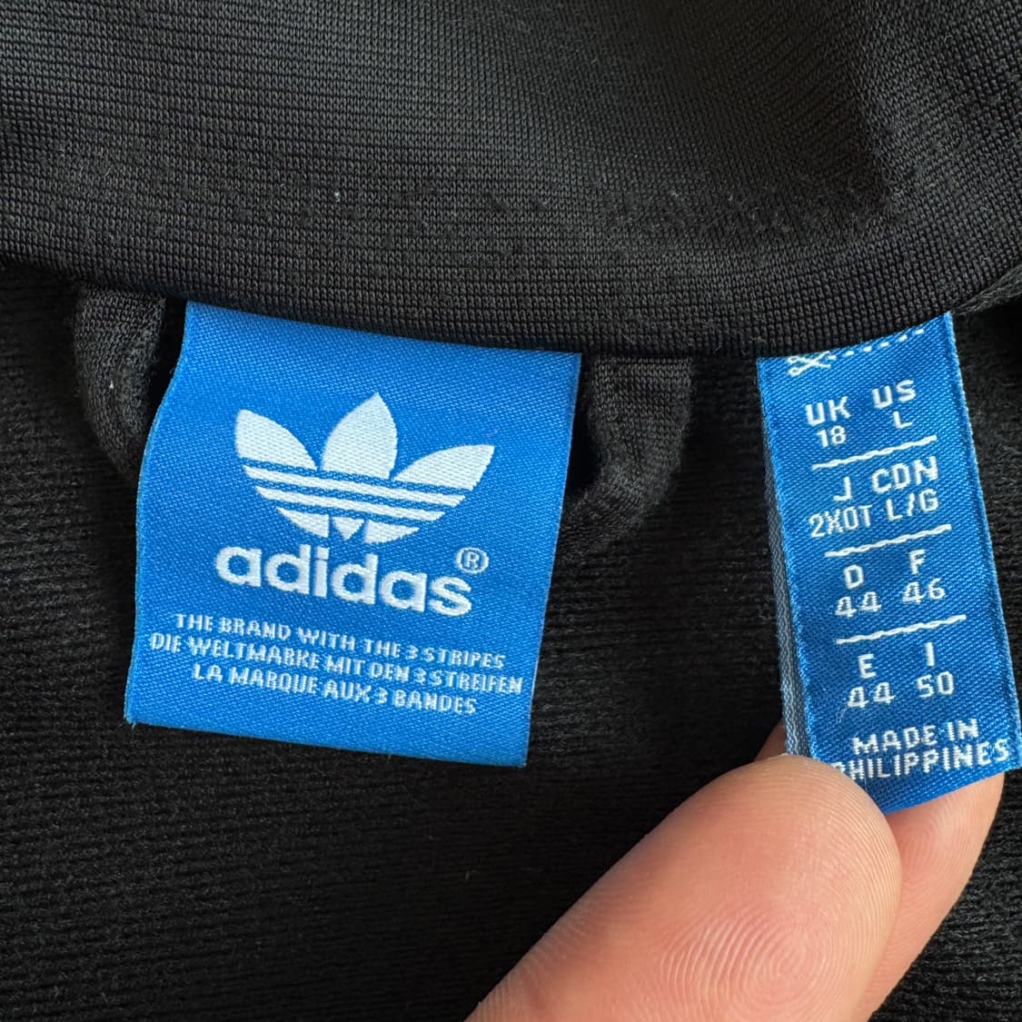 아디다스 빅로고 파이어버드 트랙탑 져지 블랙 상품이미지6