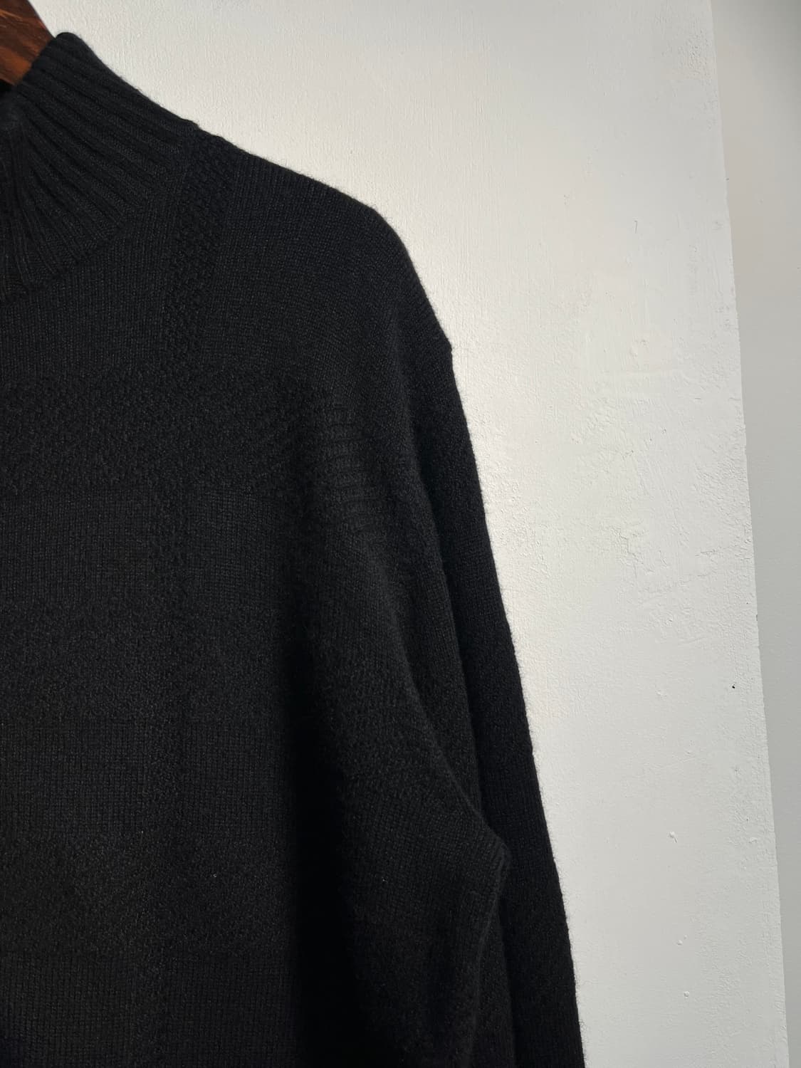 버버리 Burberry 울 & 캐시미어 혼방 니트집업 XL 상품이미지4