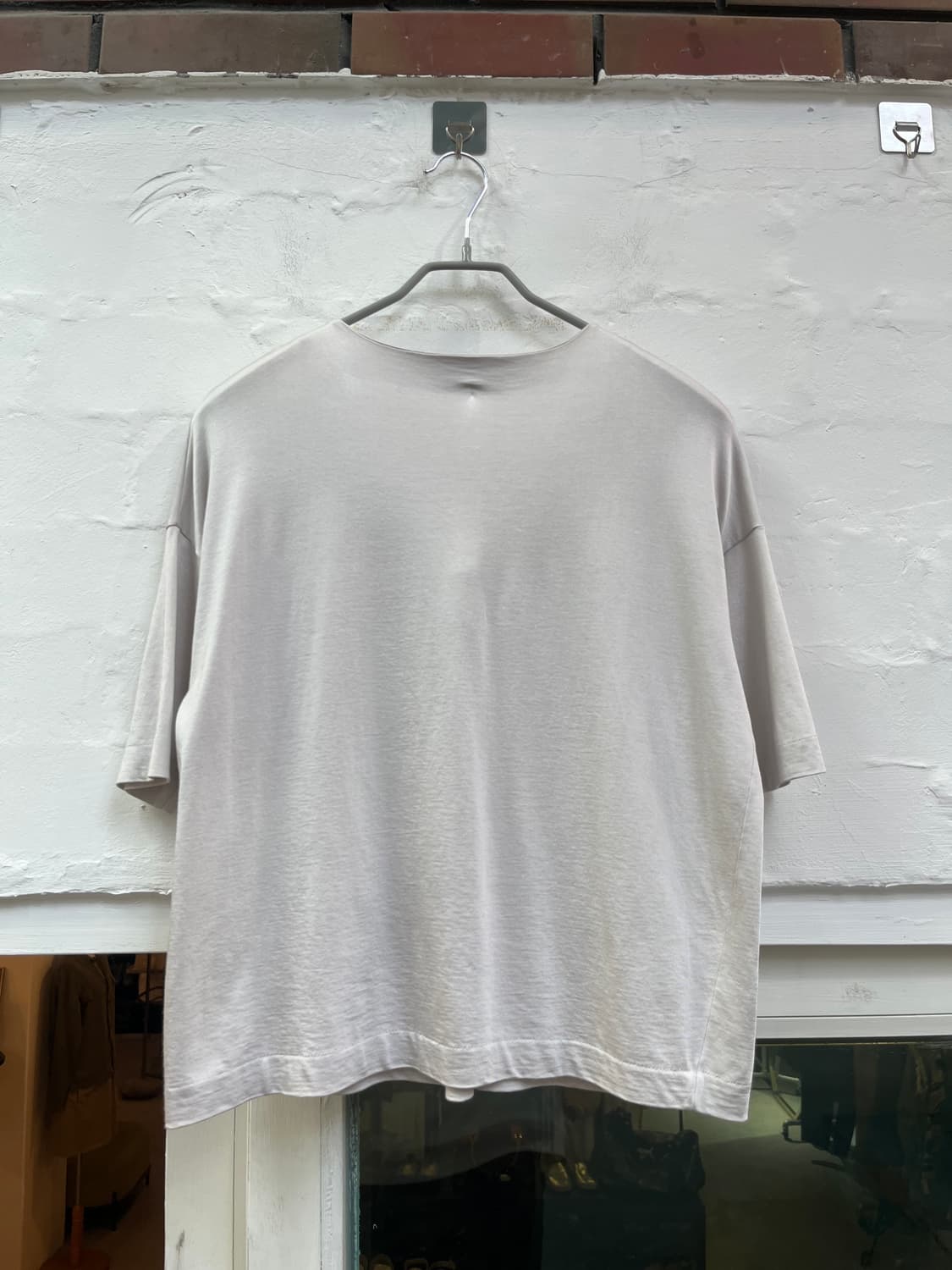 Jil Sander 질샌더 브이넥 반팔 티셔츠 베이지 S 상품이미지8