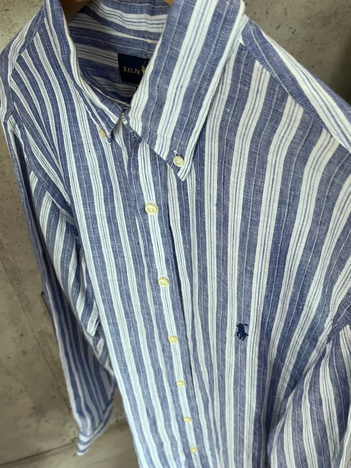 POLO RALPH LAUREN LINEN STRIPE SHIRT 상품이미지4
