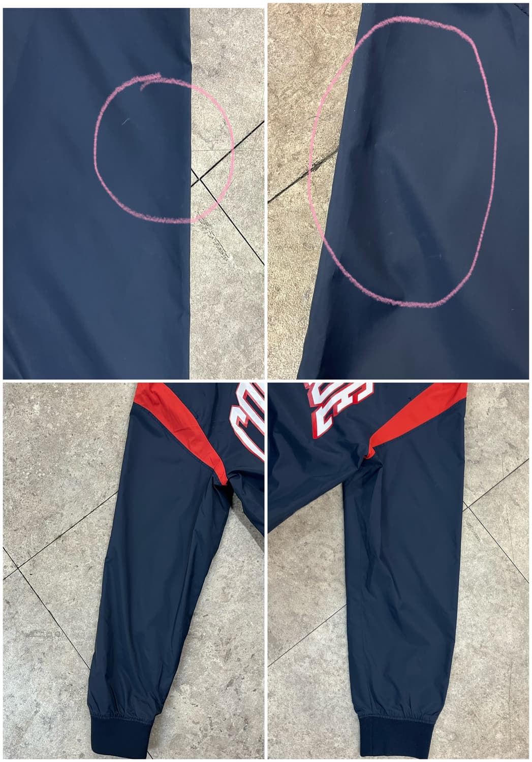 컨버스 배색 후드 바람막이 자켓 네이비 키즈 L #csz3059 상품이미지9