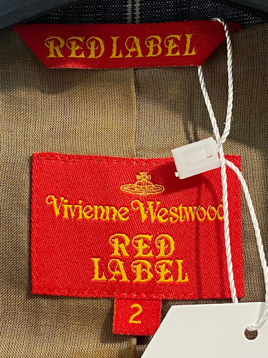 비비안 웨스트우드 레드 라벨 체크 싱글 자켓 상품이미지3