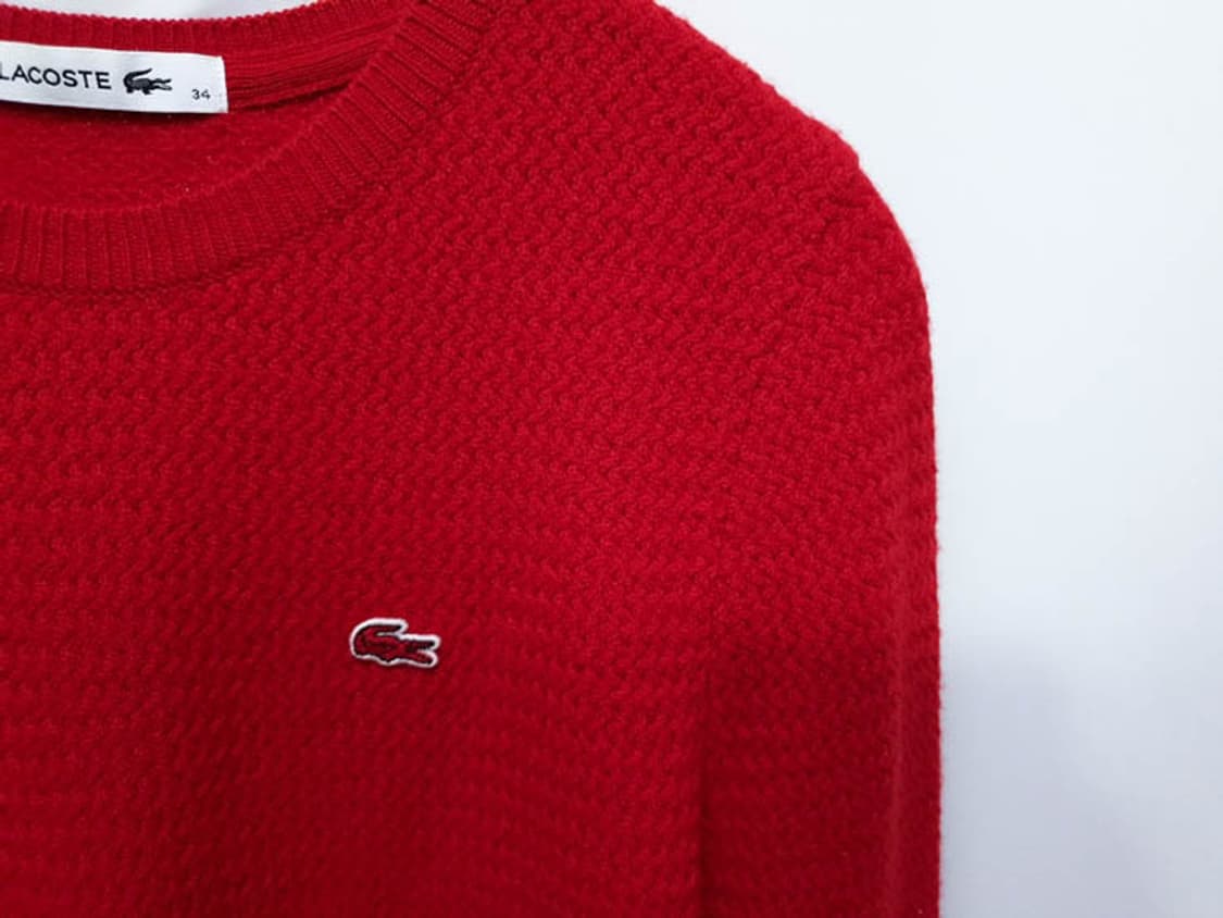 라코스테 여성 모100 니트 긴팔티 44-55 상품이미지3