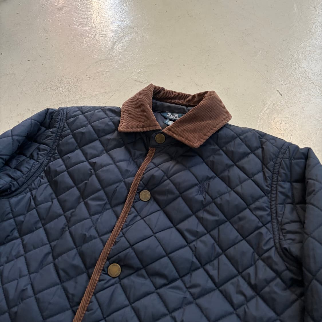 폴로 랄프로렌 빈티지 퀄팅 자켓 M 상품이미지4