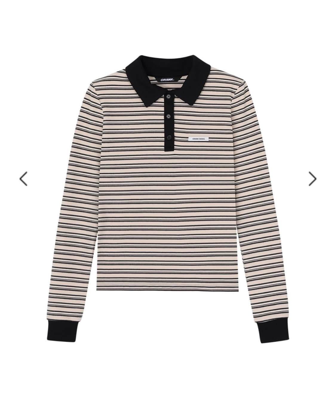 CRANK MULTI STRIPED POLO SHIRTS_IVORY 상품이미지3