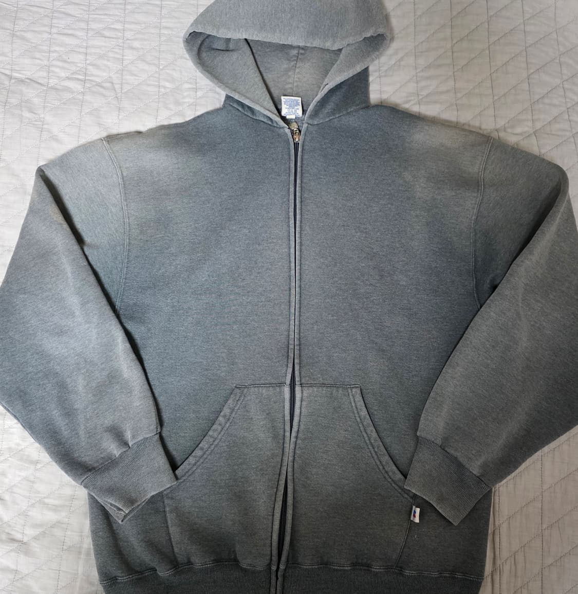[L] 90s 빈티지 러셀 애슬레틱 후드집업 다크그레이 VER. 쿨페이드 상품이미지1