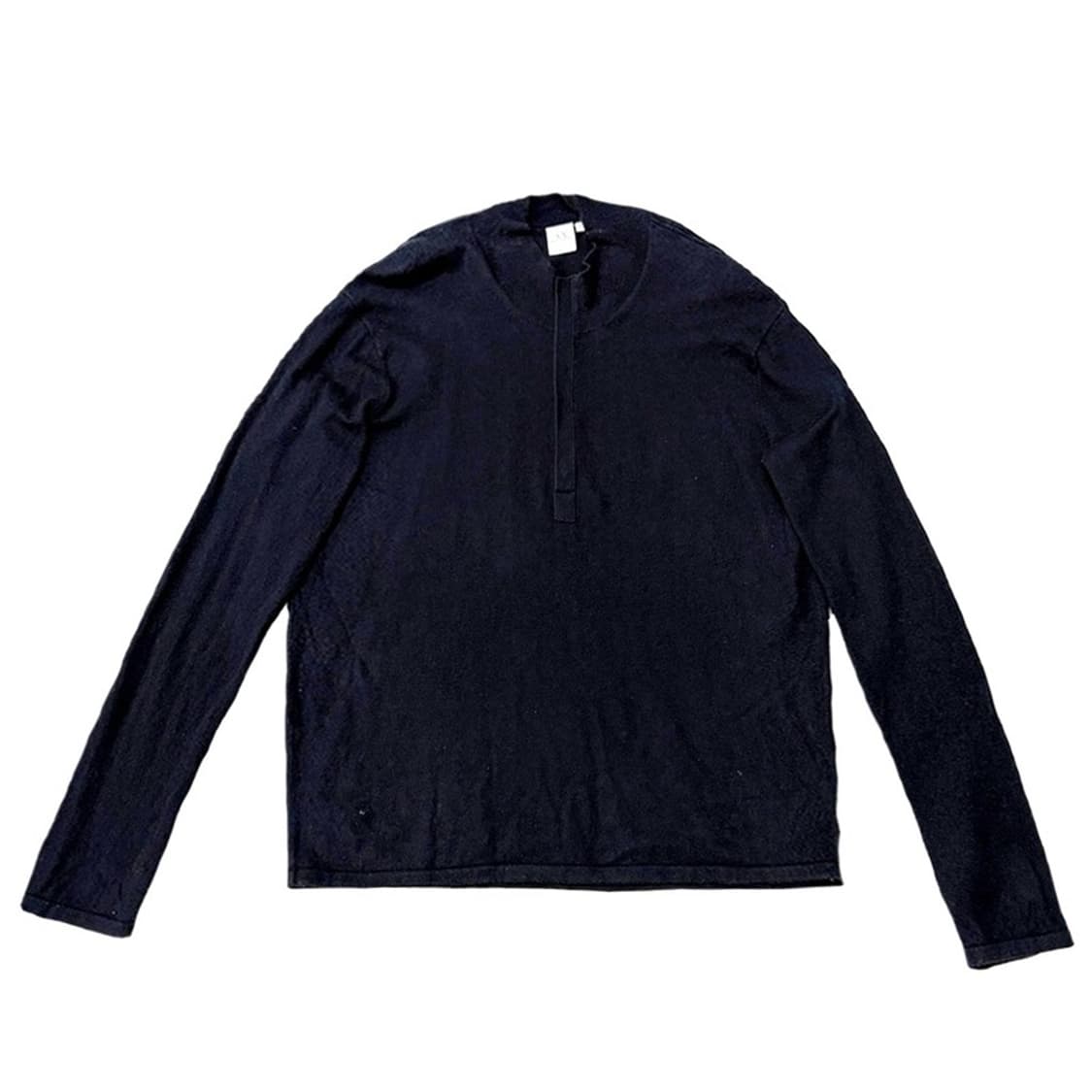 ARMANI EXCHANGE 캐시미어 하프 니트 집업 XL 상품이미지1