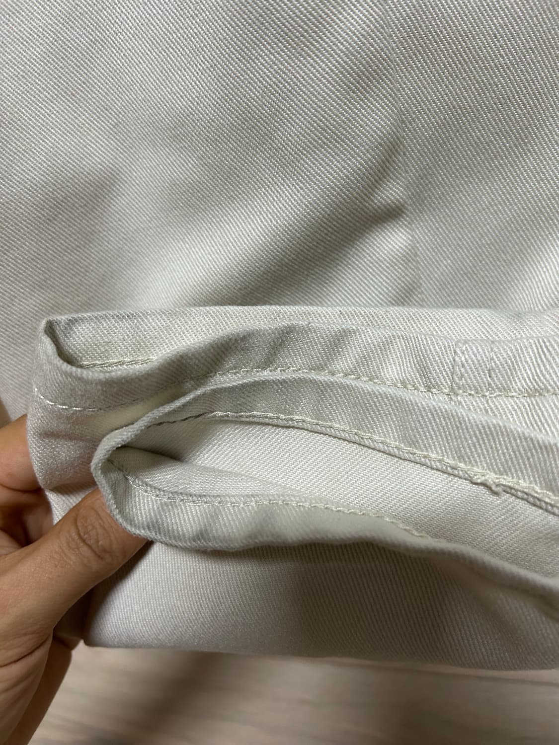 와코마리아 랭글러 드레스 진 아이보리 M사이즈 상품이미지5