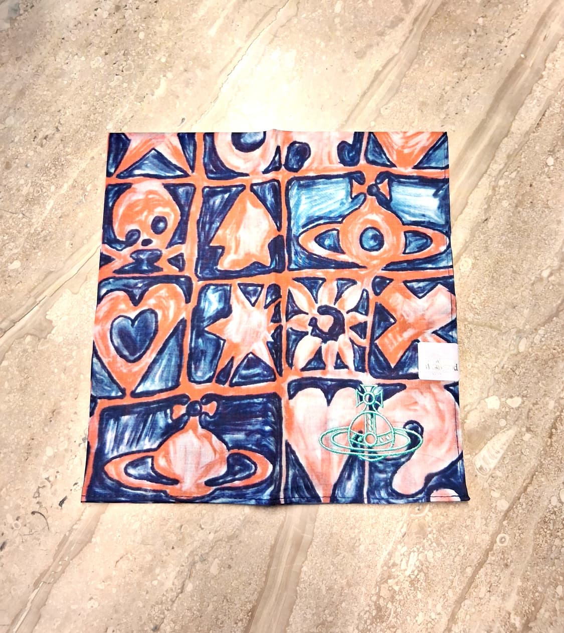 비비안웨스트우드 면 손수건 5 (새상품 with Case) 상품이미지5