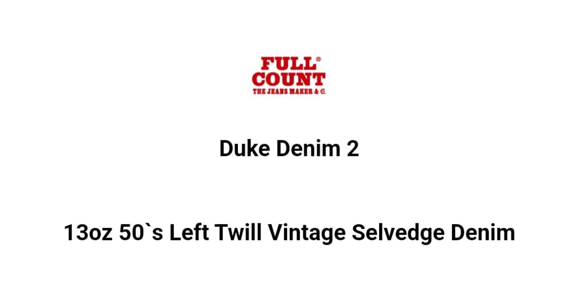 풀카운트 1121-2 DUKE DENIM 2 34사이즈 판매 및 교환 상품이미지2