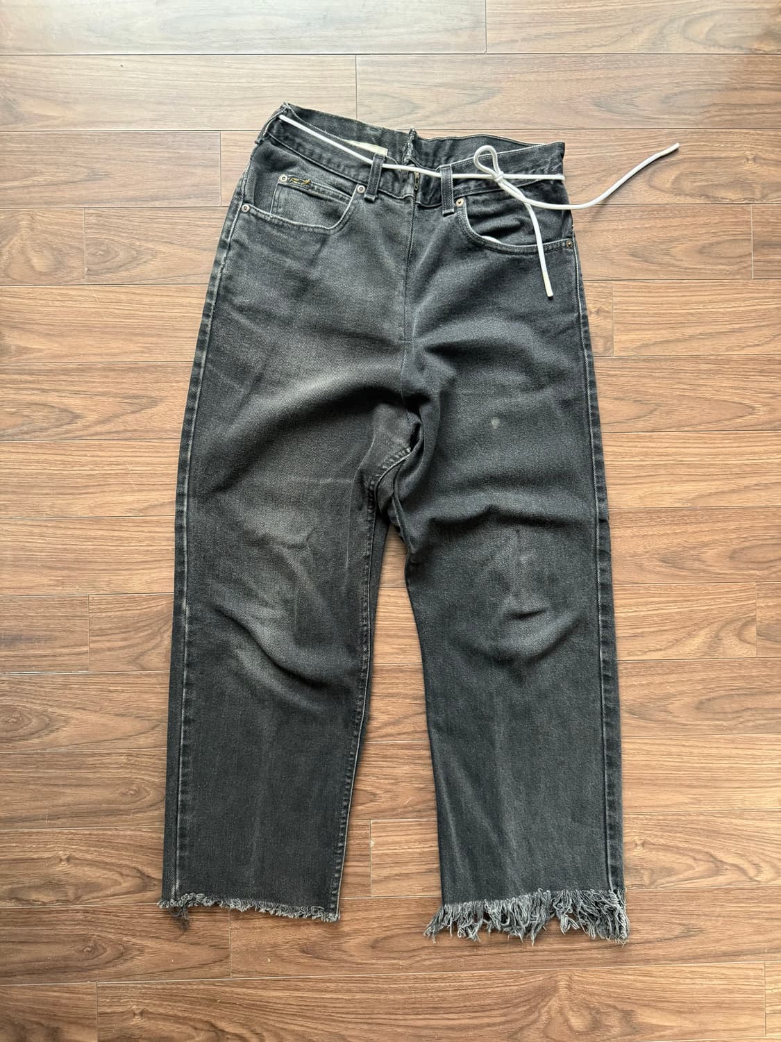 77circa 블랙데님팬츠 상품이미지1