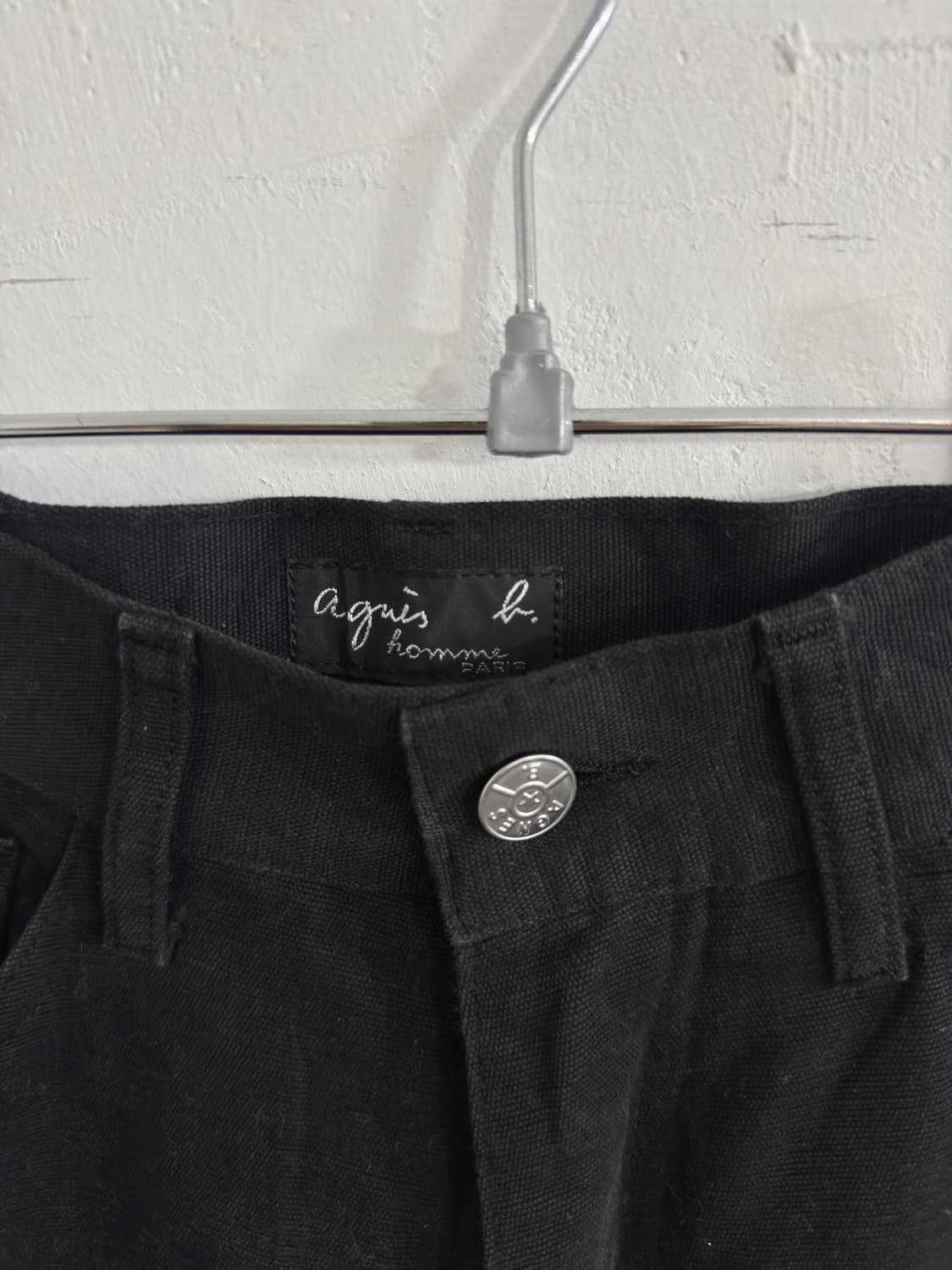 agnes b black cotton pants 상품이미지3