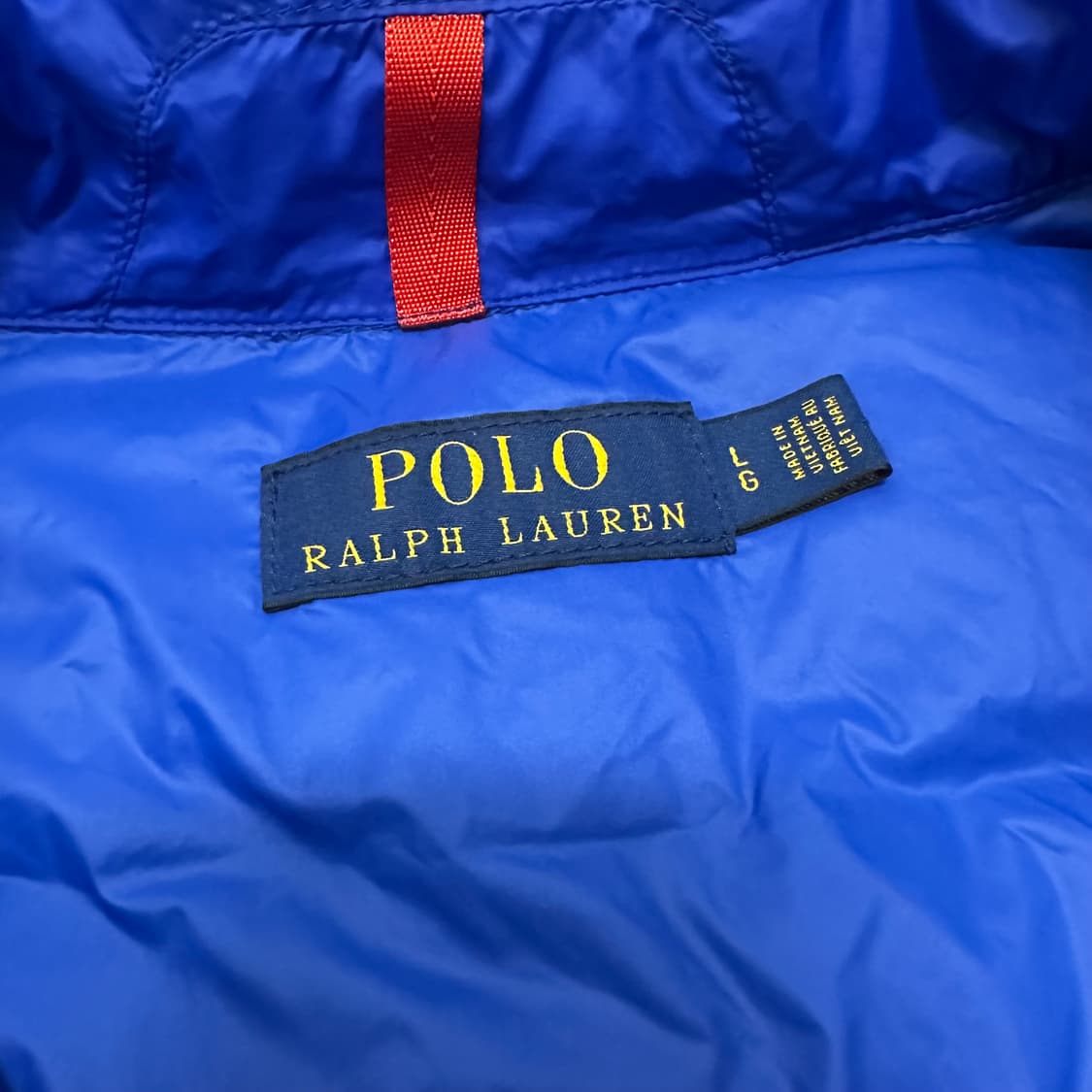 POLO 폴로 랄프로렌 경량 다운 패딩 조끼 블루 L 상품이미지3