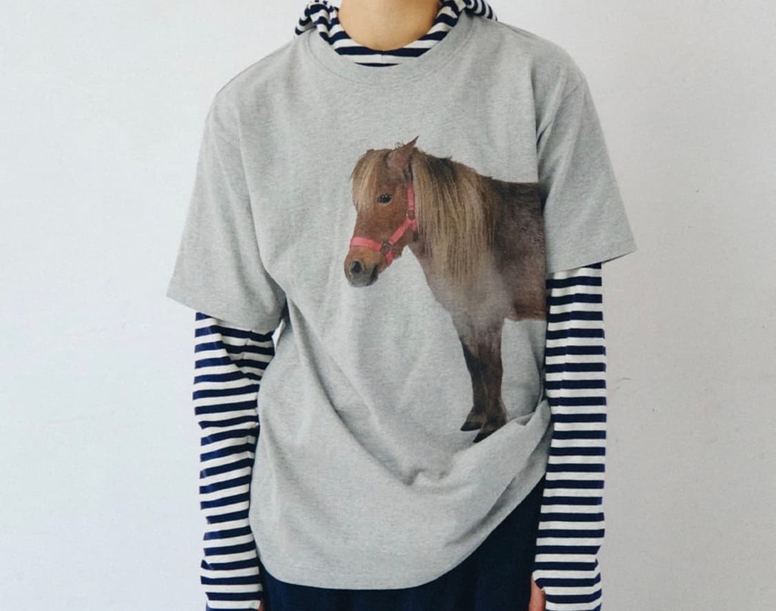 HORSE T-SHIRT, HEATHER GRAY 구해요ㅠㅠ 상품이미지1