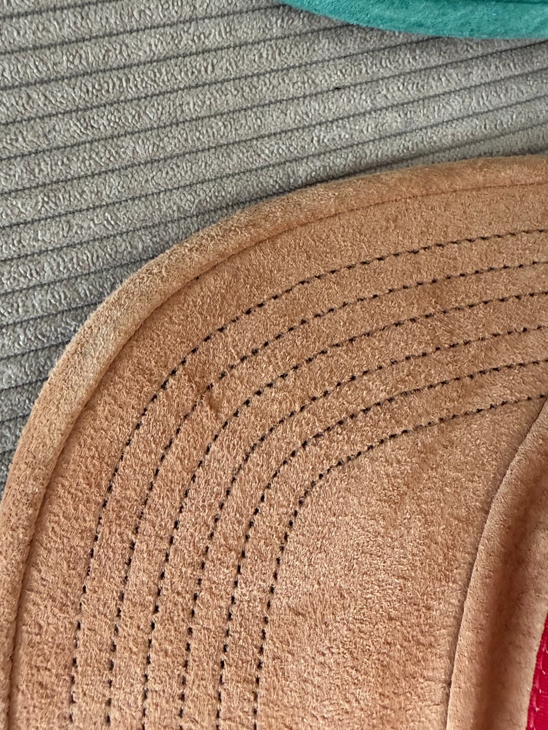 슈프림 스웨이드 캡프캡 (브라운, 민트) 상품이미지6