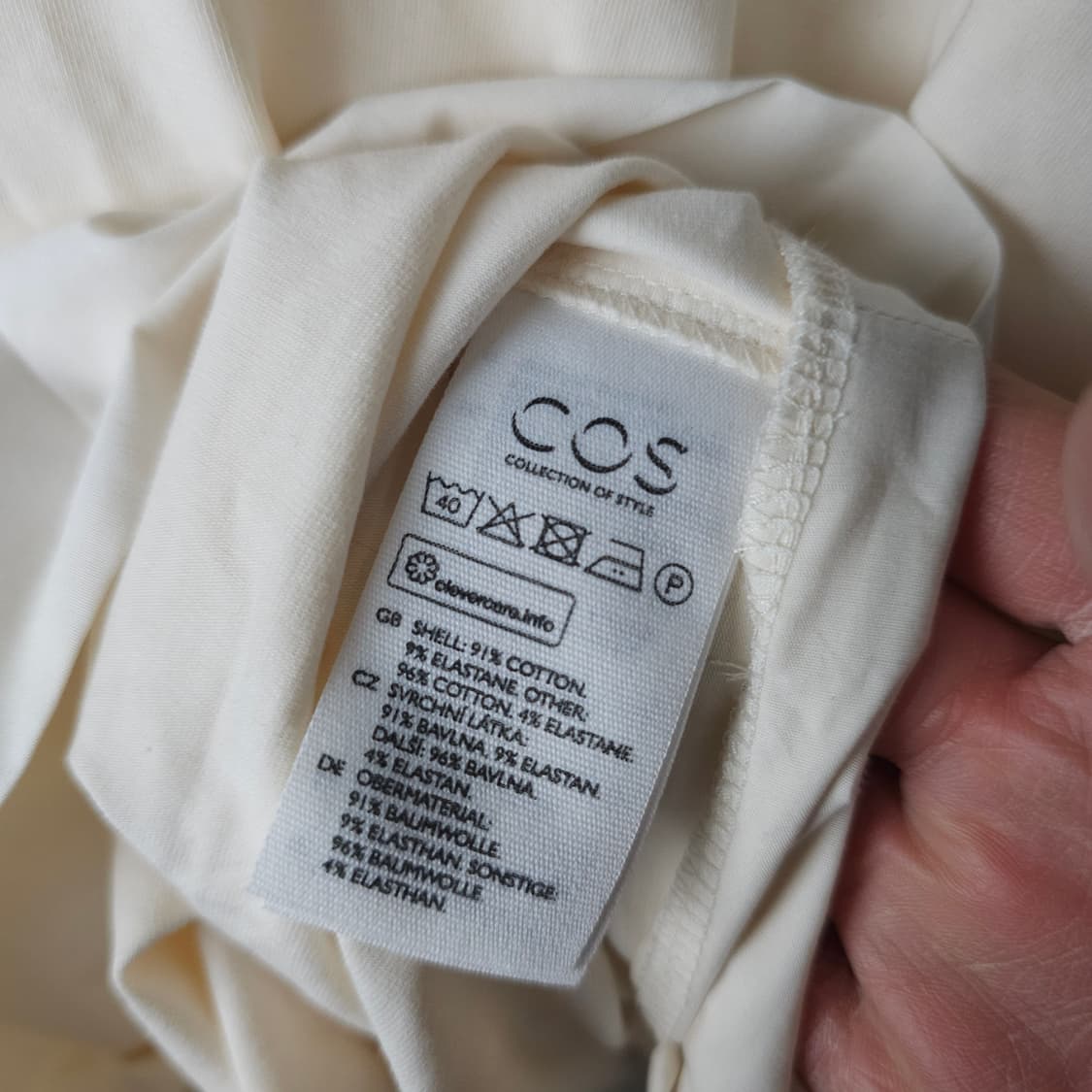 COS 오가닉 코튼 티셔츠 여성66사이즈  상품이미지6