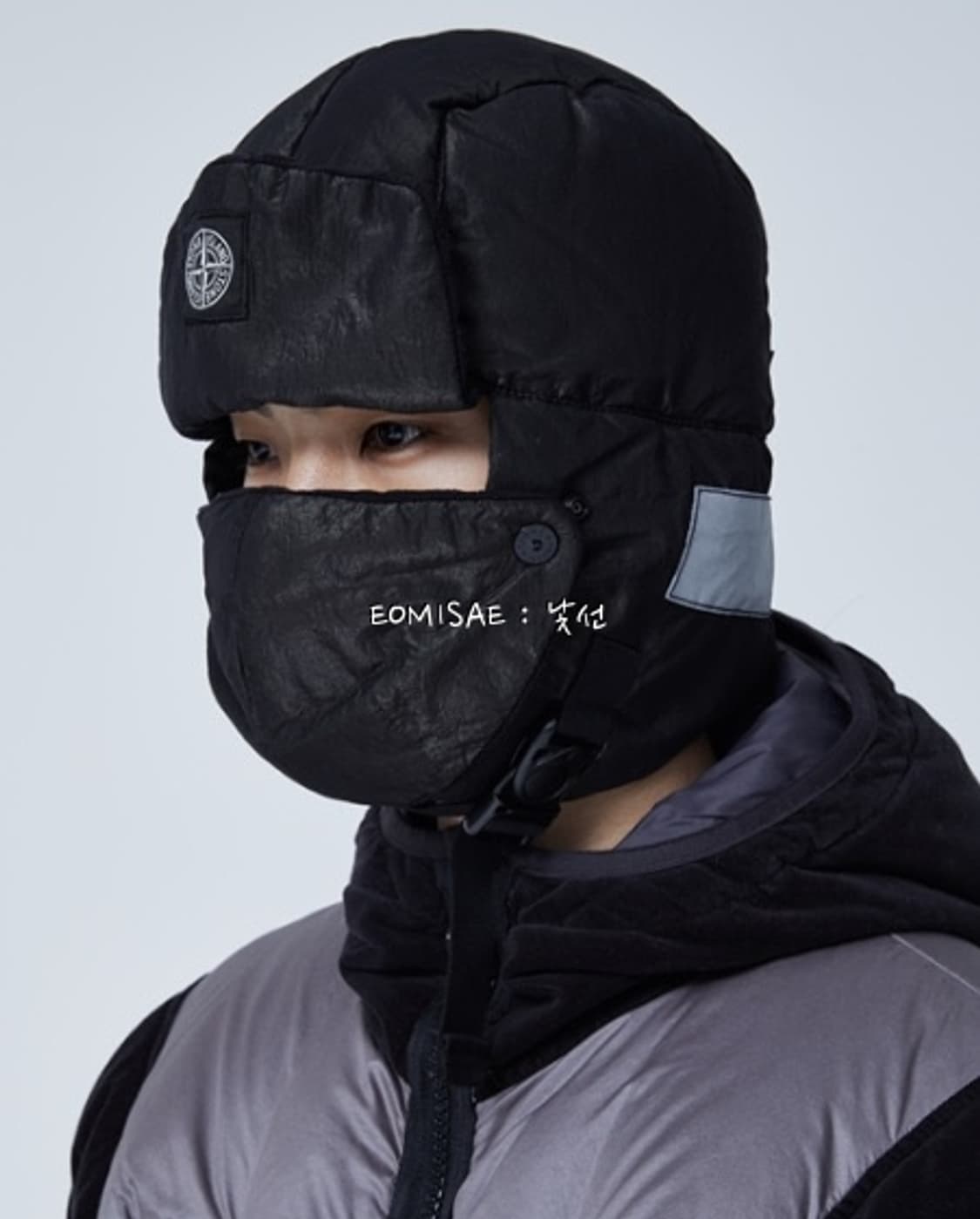 [L]스톤아일랜드 블랙 패딩 트루퍼햇 상품이미지7