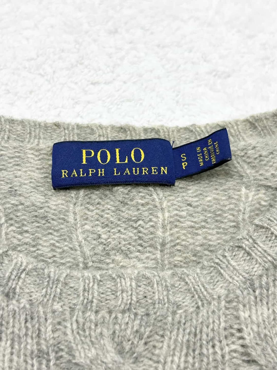 폴로 화이트포니 캐시혼방 케이블 니트 상품이미지7