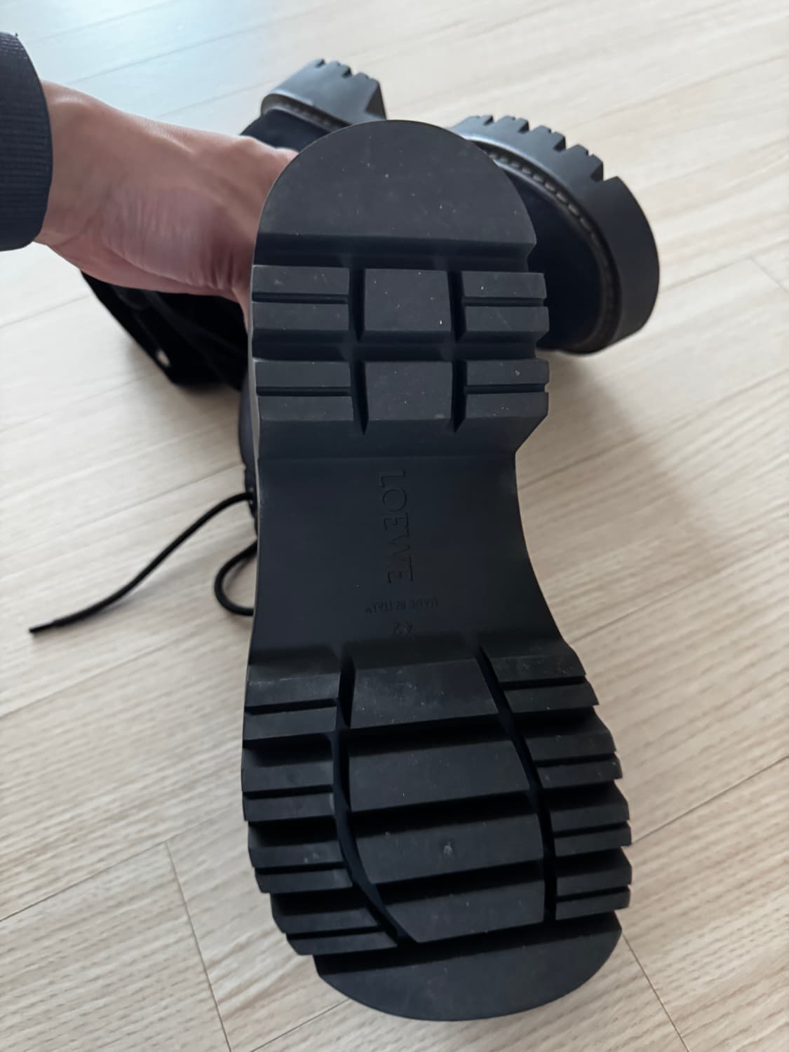 로에베 Loewe 시에라 컴뱃 앵클 부츠 블랙 42사이즈 상품이미지6