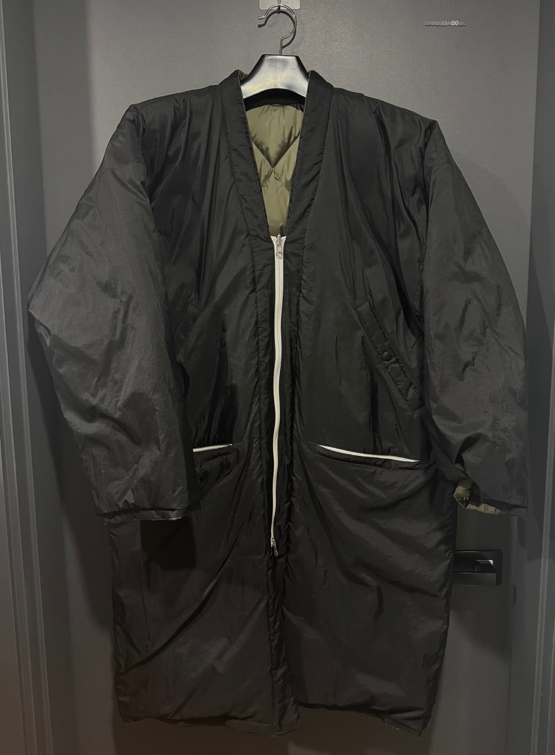 with MNW 리버서블 롱패딩코트 오리털 덕다운 made in Kore 상품이미지1