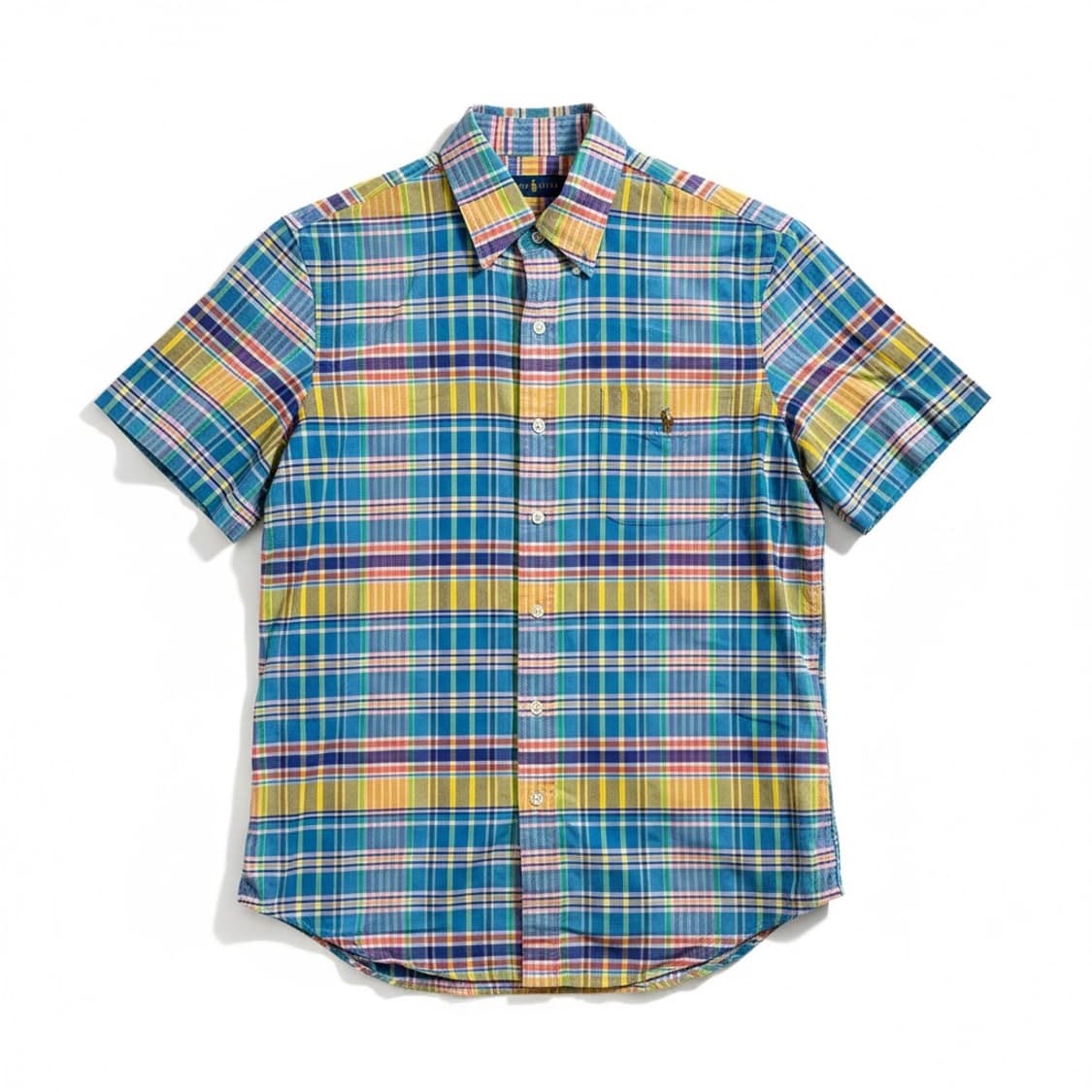 폴로 랄프로렌 체크 반팔 셔츠 M 상품이미지1