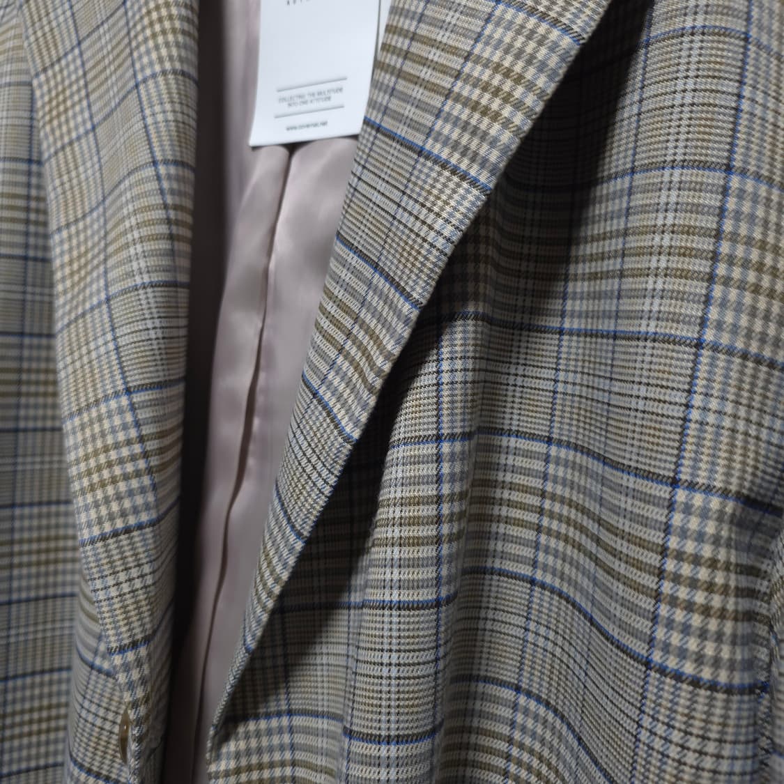 커버낫 정장코트 블레이저 체크자켓 코트 L 상품이미지6