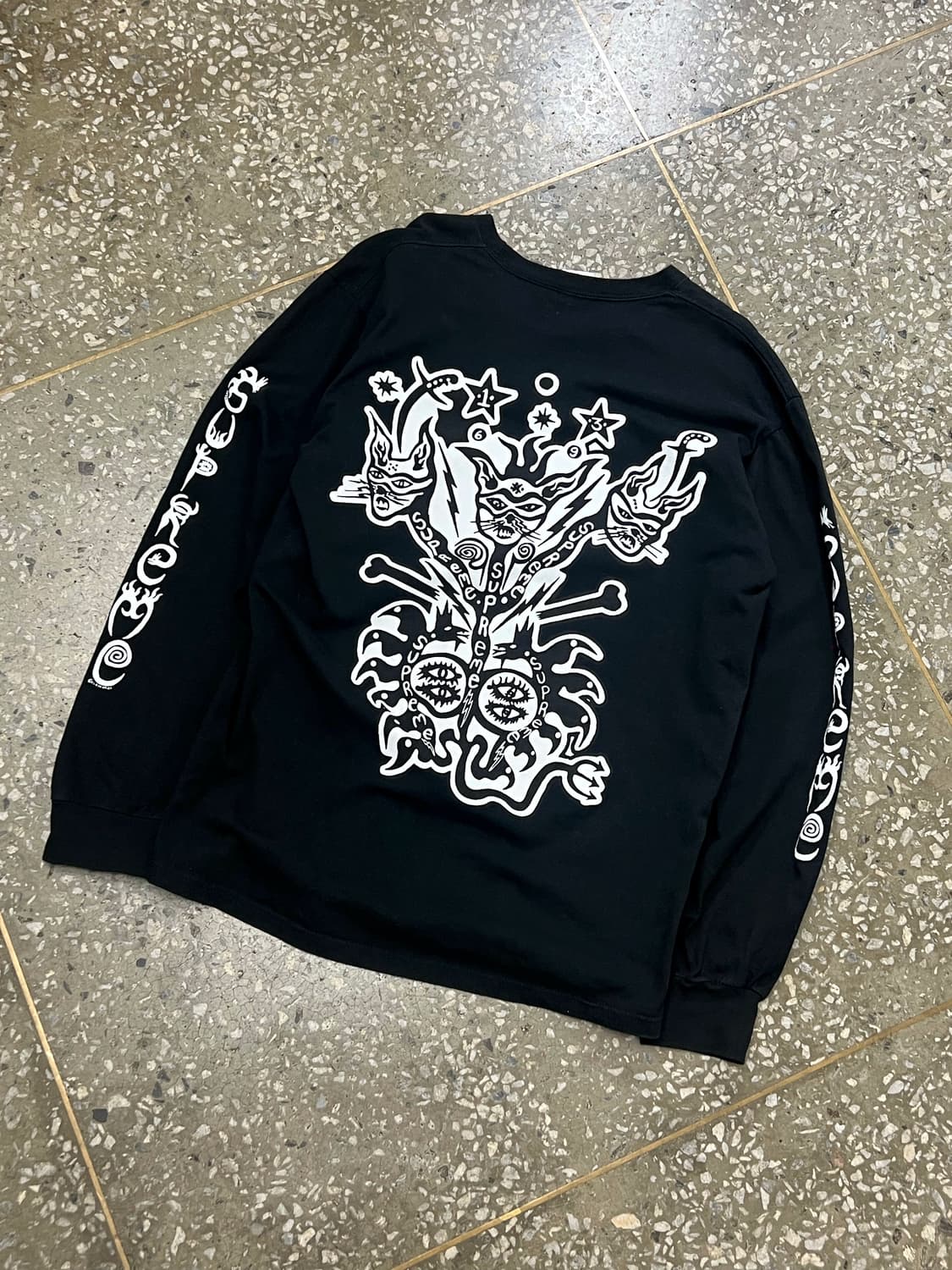 Supreme Clayton Patterson L/S Black 상품이미지3