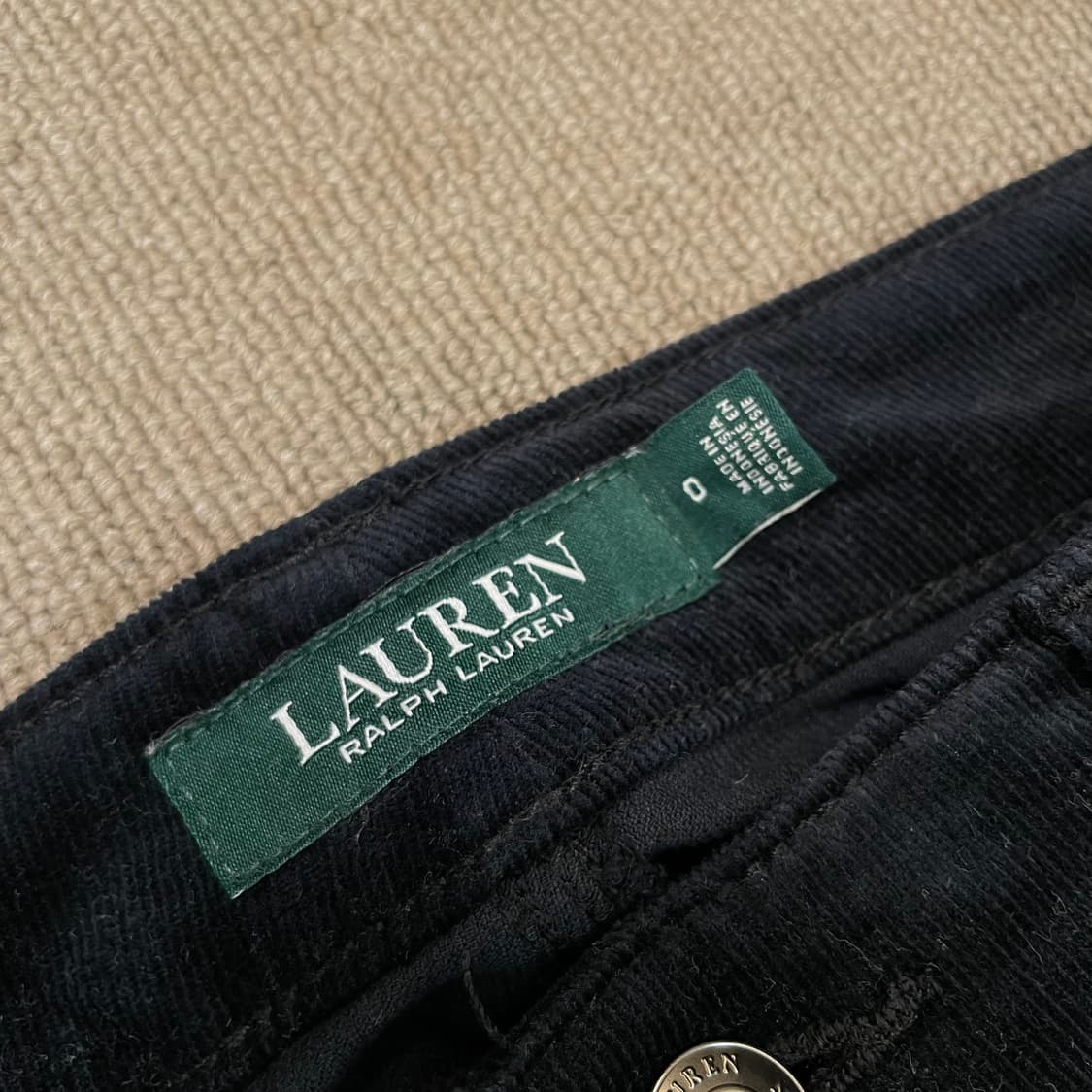 polo 랄프로렌 로렌 코듀로이 우먼스 스트레이트 팬츠  상품이미지3