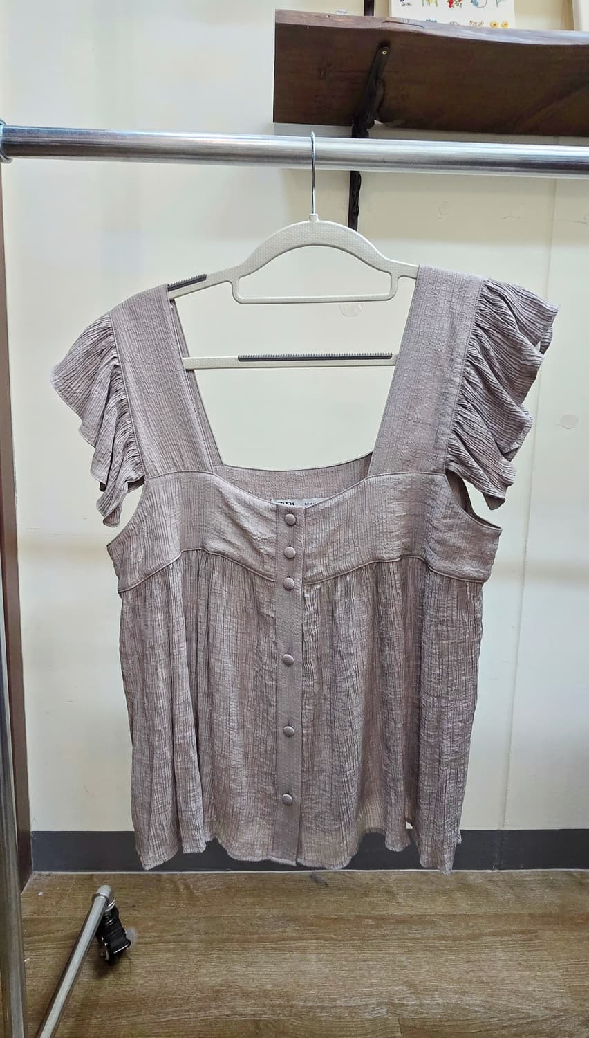 M상태최상) ZARA 자라 러플 블라우스 / 여리핏 베이지 탑 상품이미지3