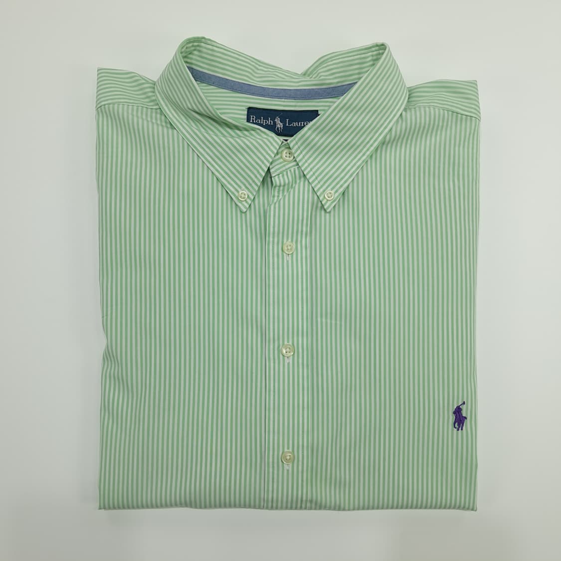 CN772 4XLT 폴로 랄프로렌 그린 스트라이프 긴팔 셔츠 남방 상품이미지9