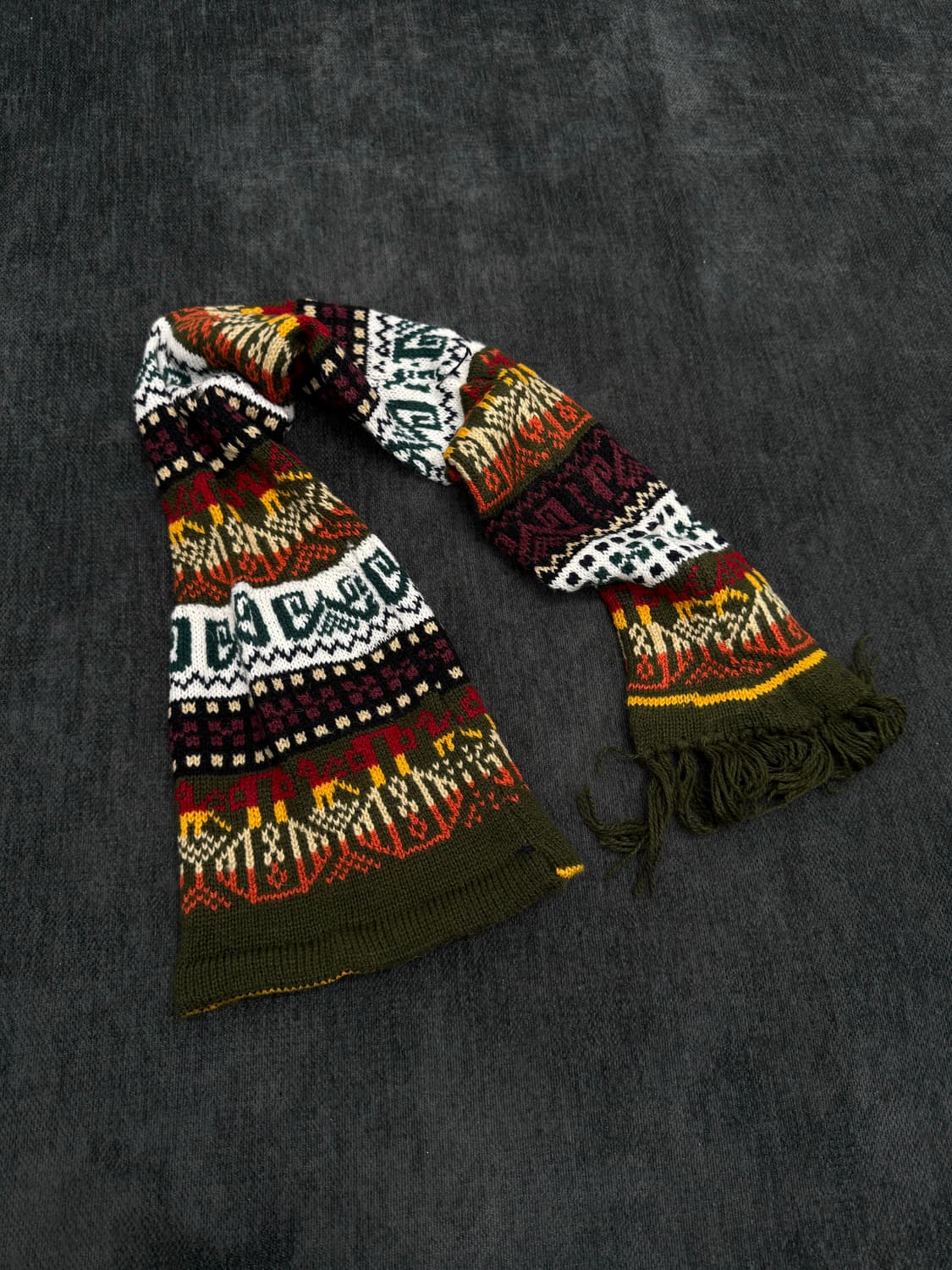 빈티지 에스닉 후드 스카프 상품이미지3