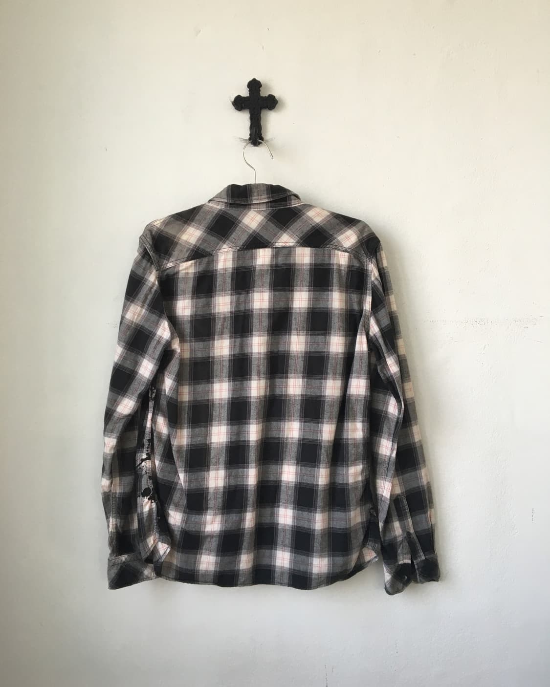 Printing check pattern shirt 상품이미지3